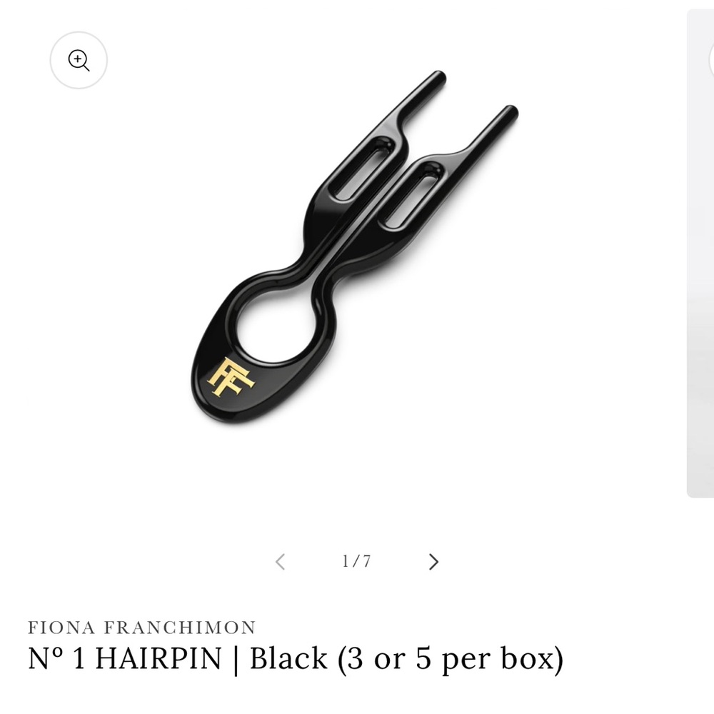 FIONA FRANCHIMON Nº 1 HAIRPIN | Black